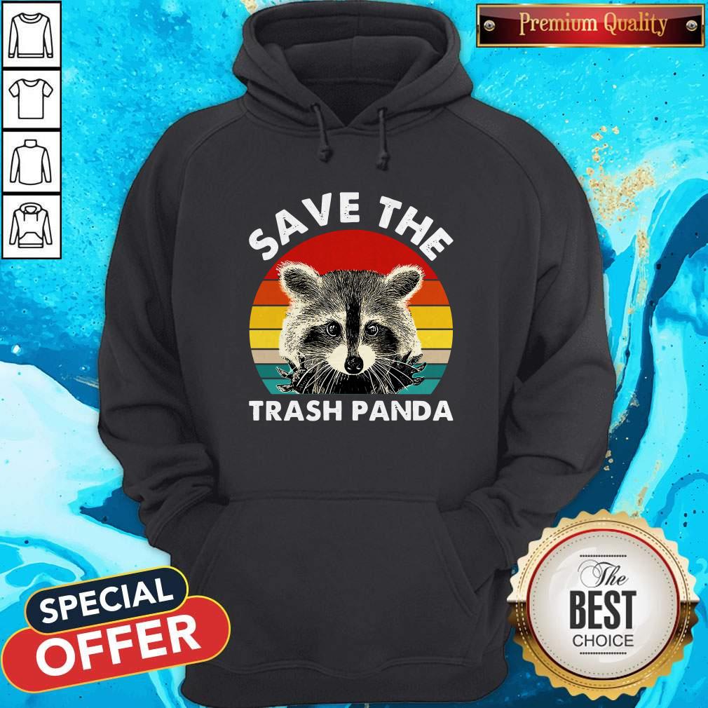 Raccoon Save The Trash Panda Vintage Retro Shirt