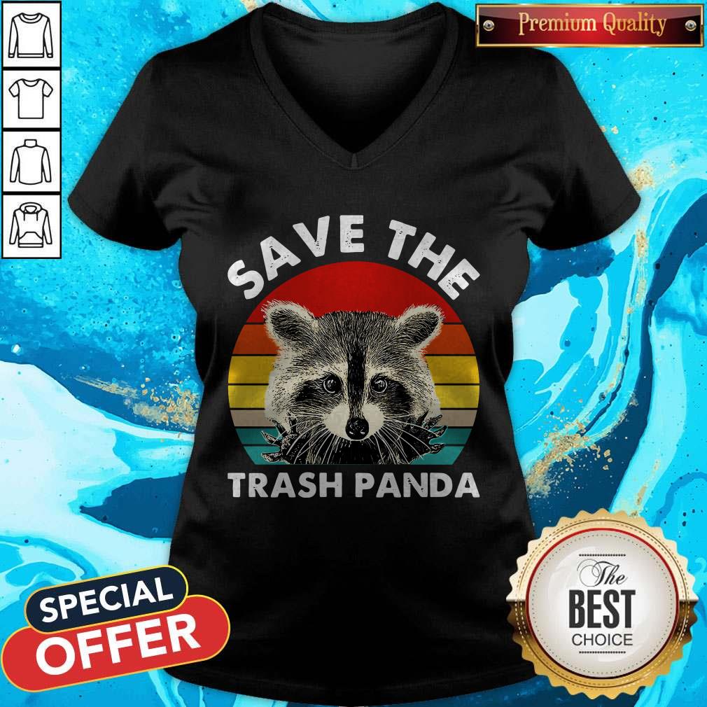 Raccoon Save The Trash Panda Vintage Retro Shirt