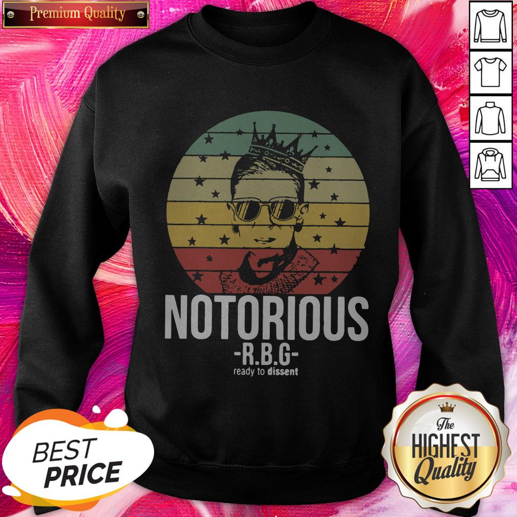 RBG Ruth Bader Ginsburg Notorious Ready To Dissent Vintage Shirt