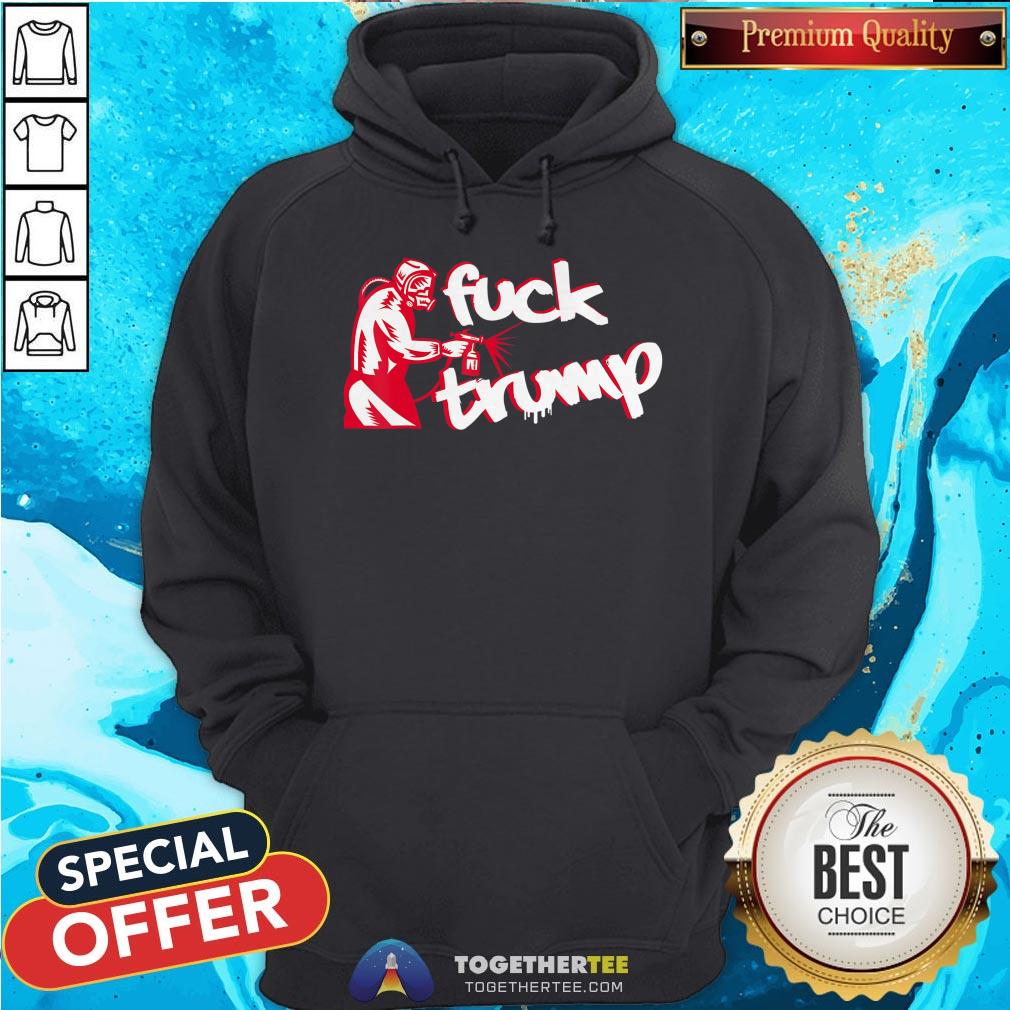 Remove The Virus Fuck Trump Spray Paint Graffiti T-Shirt