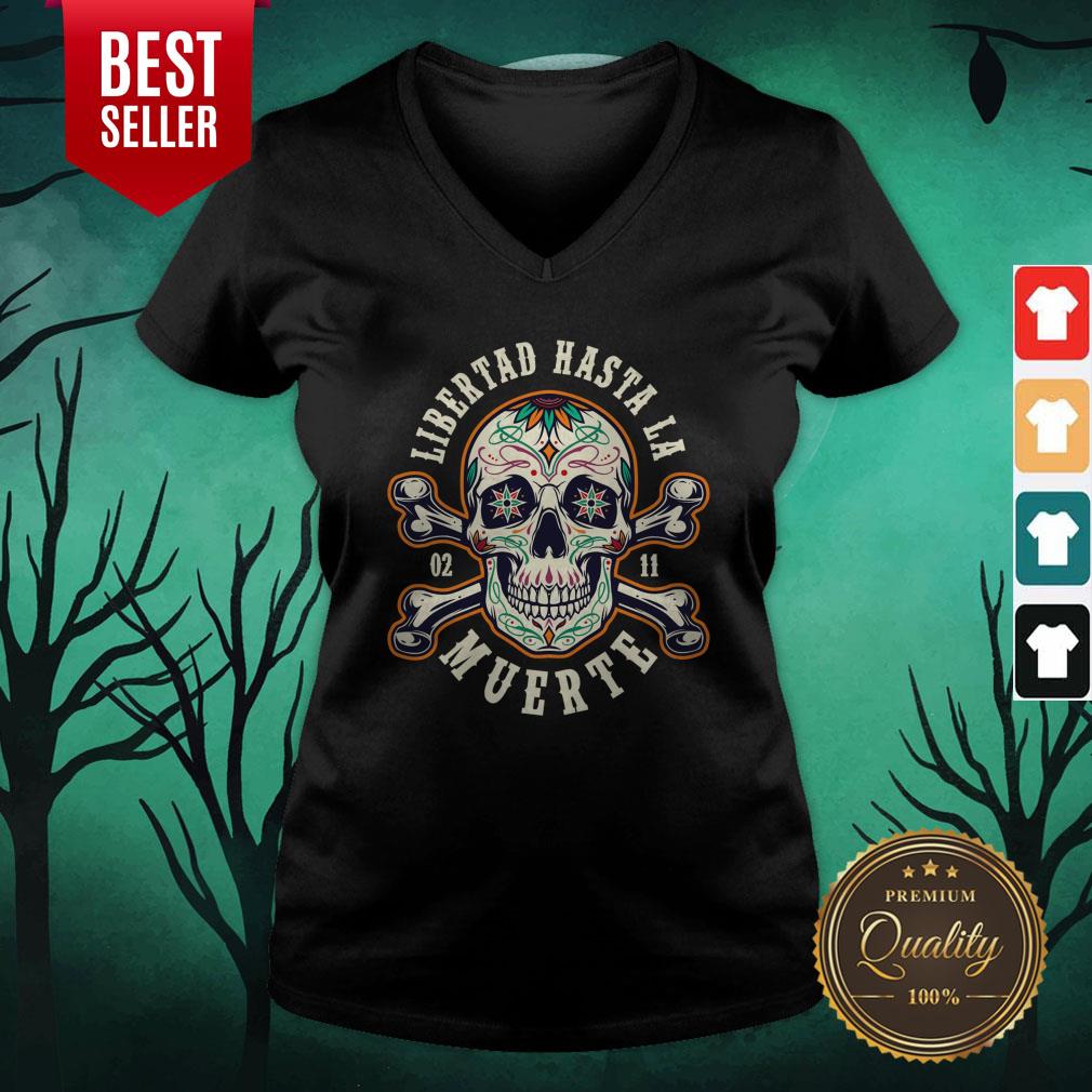 Retro Skull Libertad Hasta La Muerte Shirt