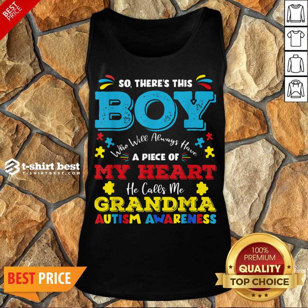 Boy Calls Me Grandma 9 Autism Awareness Shirt