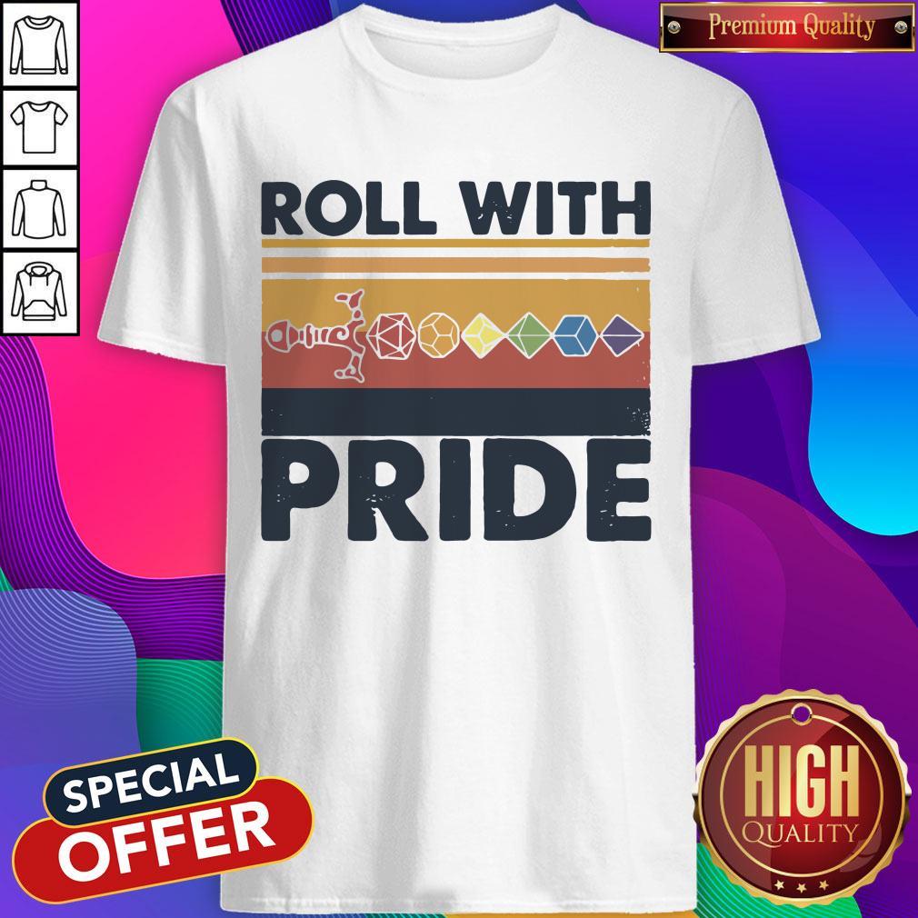 Roll With Pride Rolling Dice Sword Vintage Shirt