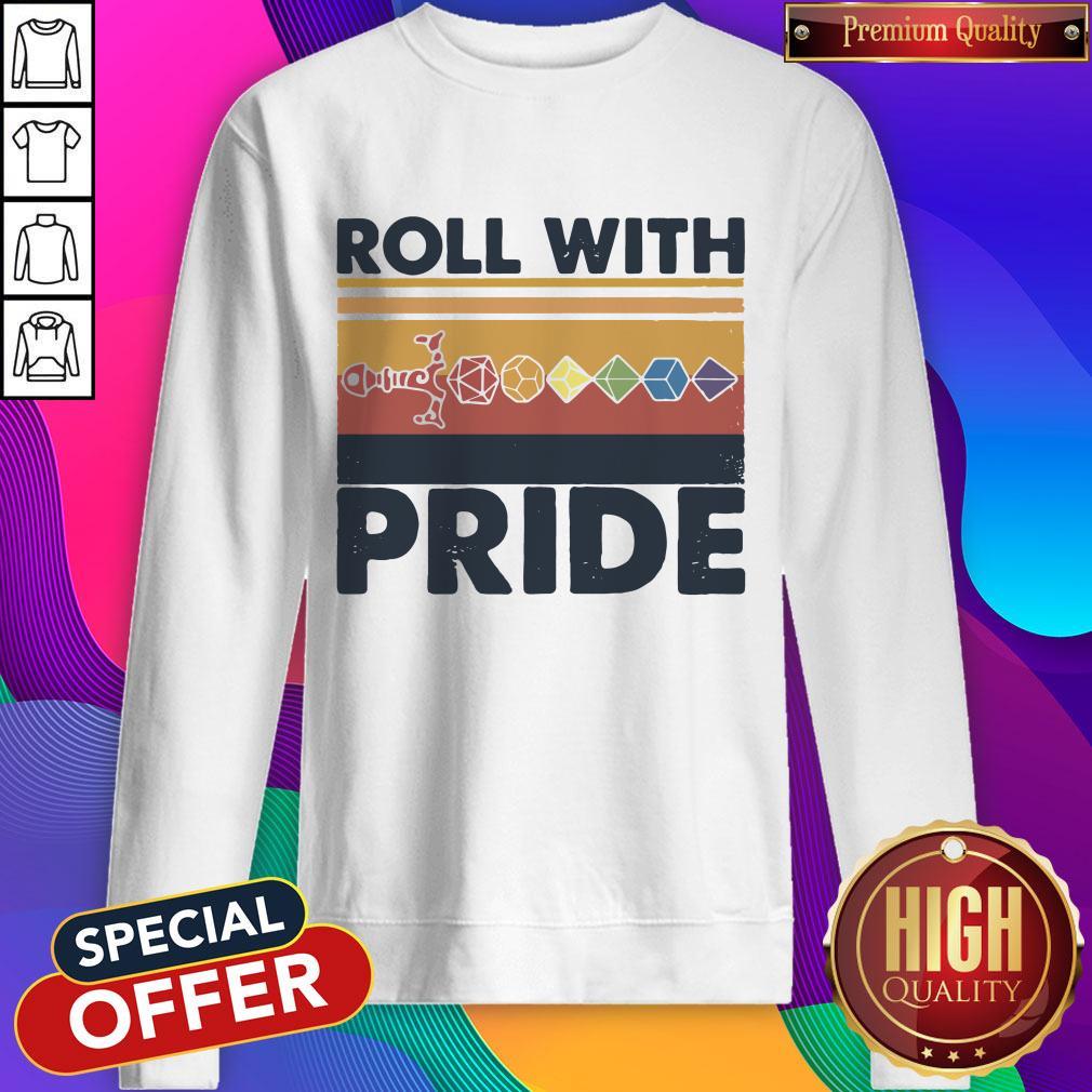 Roll With Pride Rolling Dice Sword Vintage Shirt