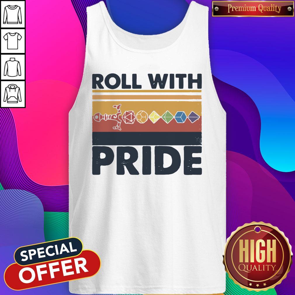 Roll With Pride Rolling Dice Sword Vintage Shirt
