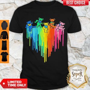 Perfect Grateful Dead Dancing Bears Heart Shirt