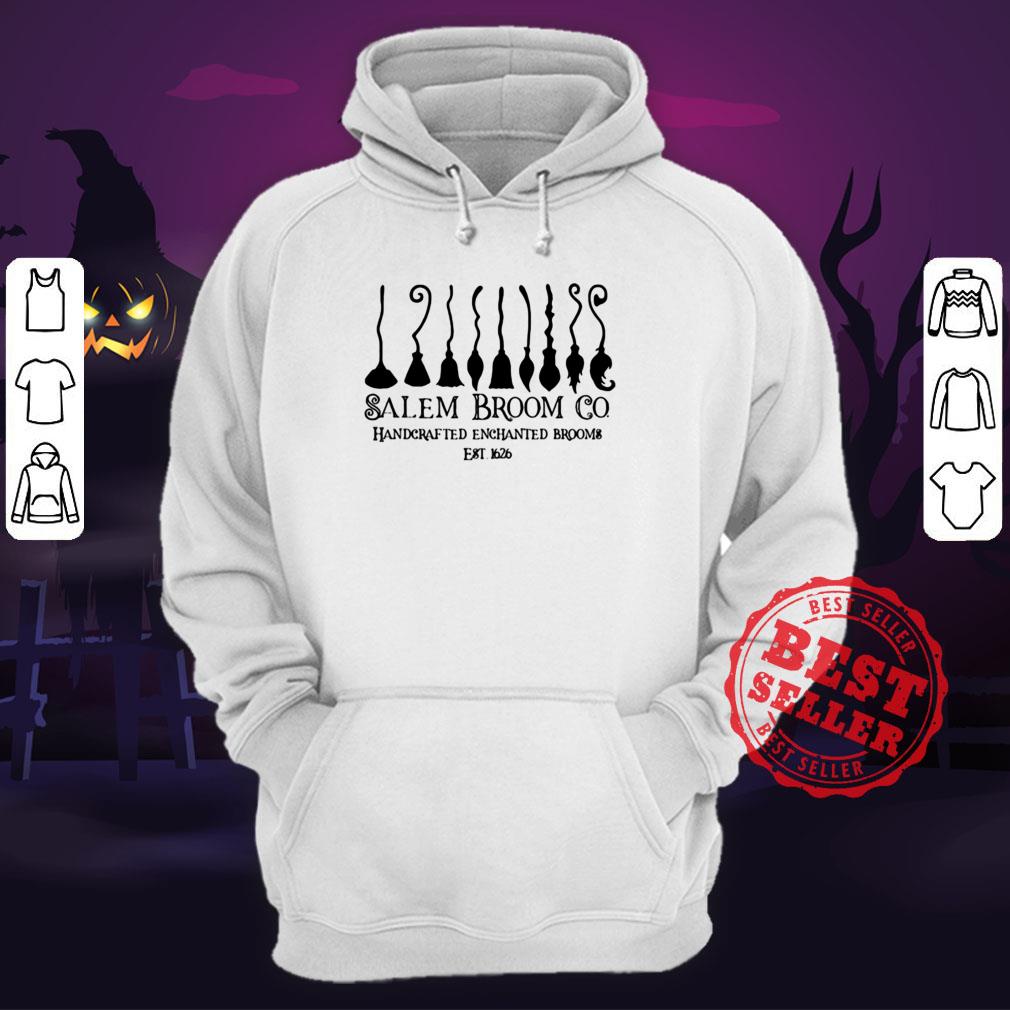 Salem Broom Go Handcrafted Enchanted Brooms Est 1626 Halloween Shirt