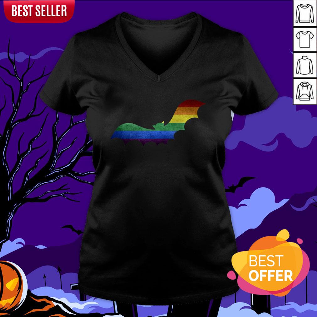 Scary LGBT Bat Happy Halloween Day Shirt
