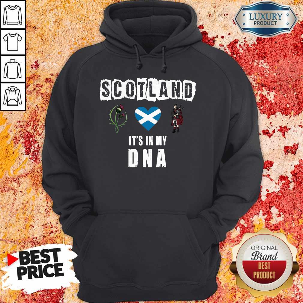 Scotland Flag Heart Highland Dress It’s In My DNA Shirt