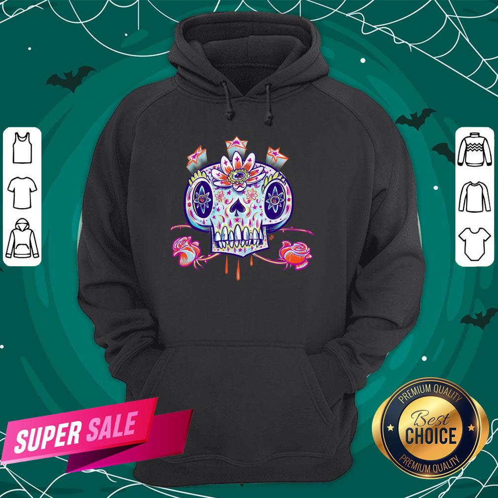 Shooga Sugar Skull Flower Dia De Los Muertos Day Dead Shirt
