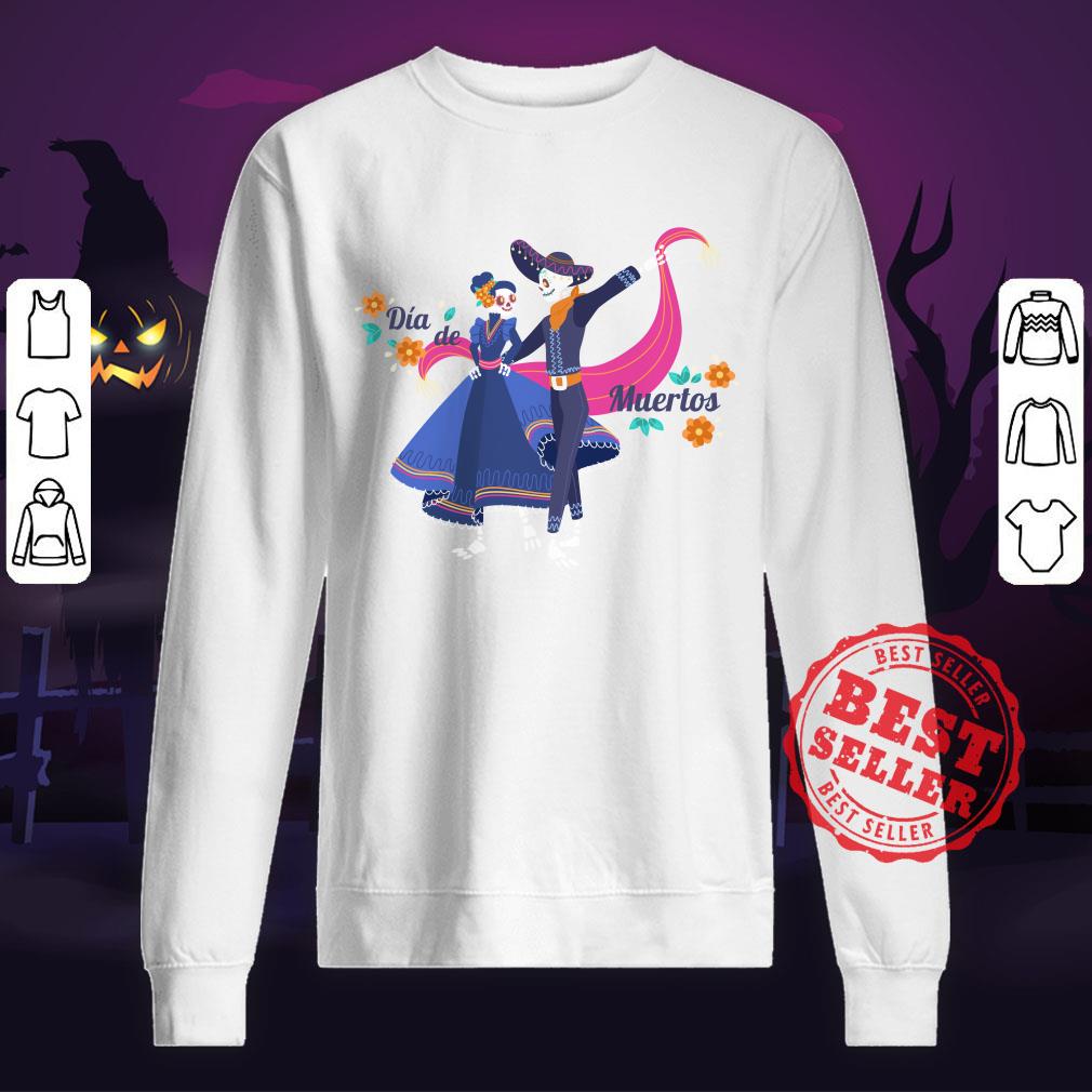 Skull Couple Day Of The Dead Mexican Holiday Shirt