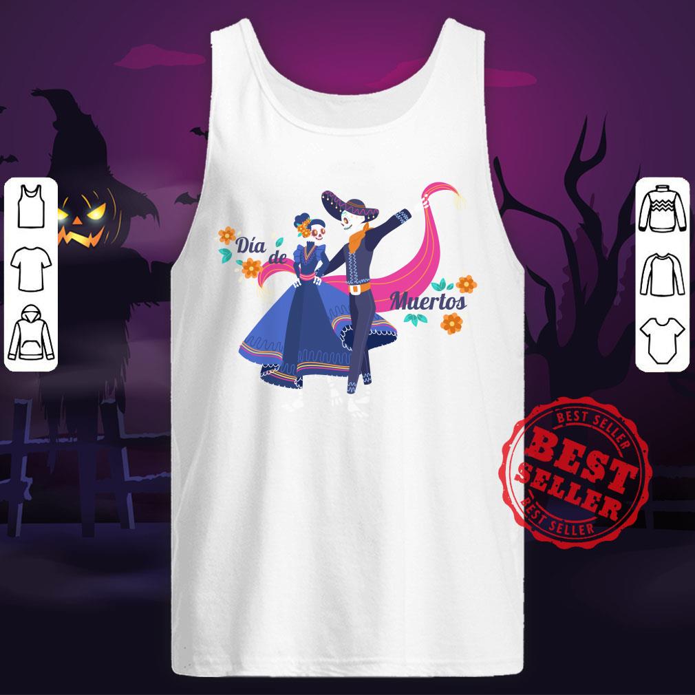 Skull Couple Day Of The Dead Mexican Holiday Shirt