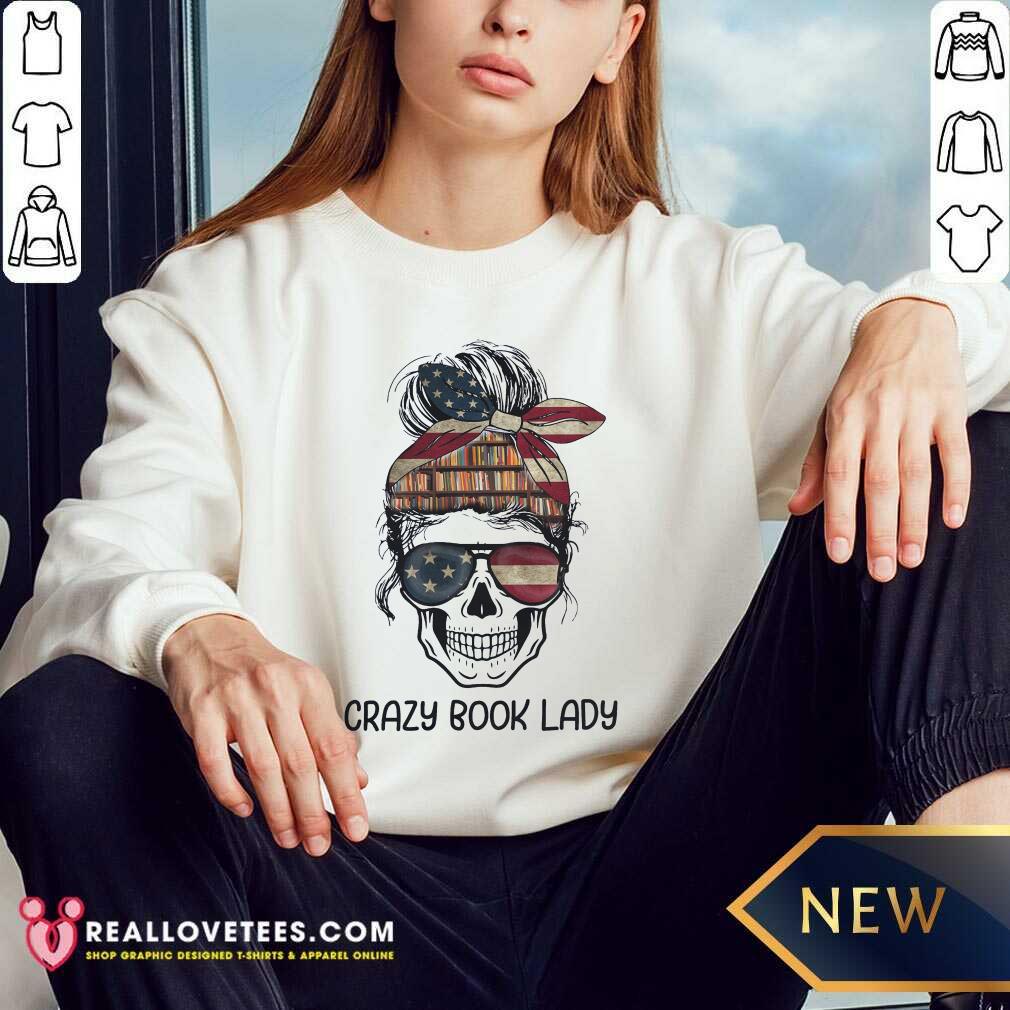 Skull Girl Crazy Book Crazy Shirt