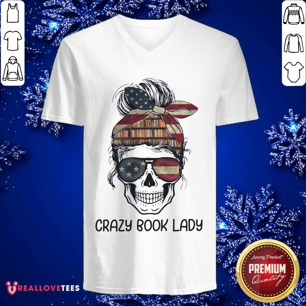 Skull Girl Crazy Book Crazy Shirt
