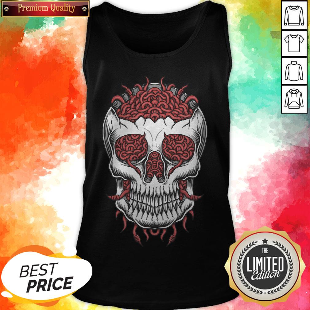 Skull Head Worm Dia De Los Muertos Day Of The Dead Shirt