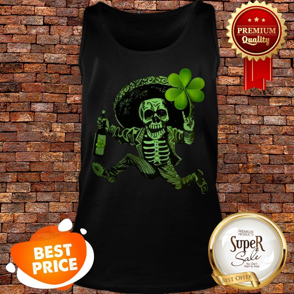 Skull Skeleton With Shamrock St. Patrick’s Day Shirt