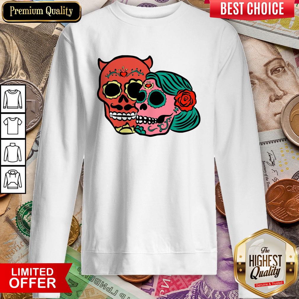 Skulls Couple Day Of The Dead ShirtSkulls Couple Day Of The Dead Shirt