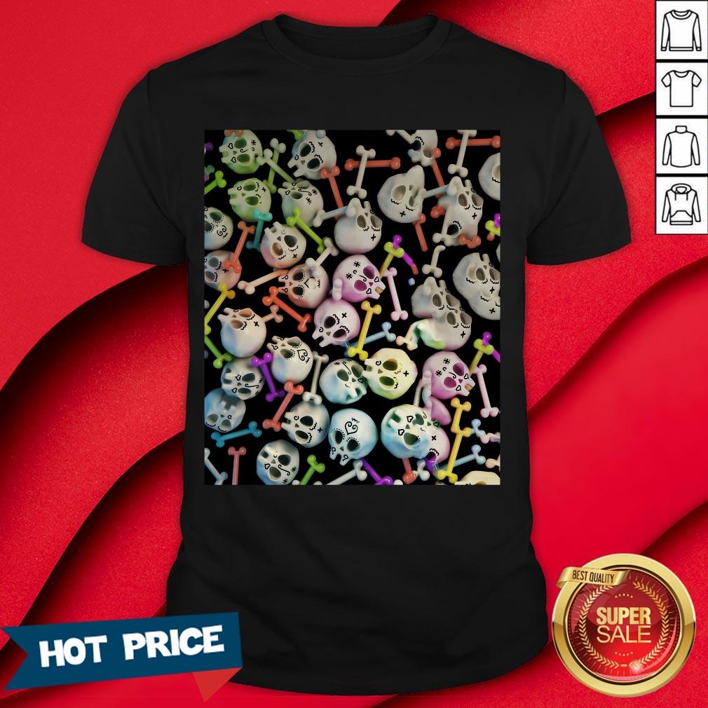 Skulls Cute Girly Color Skeleton Day Of Dead Shirt