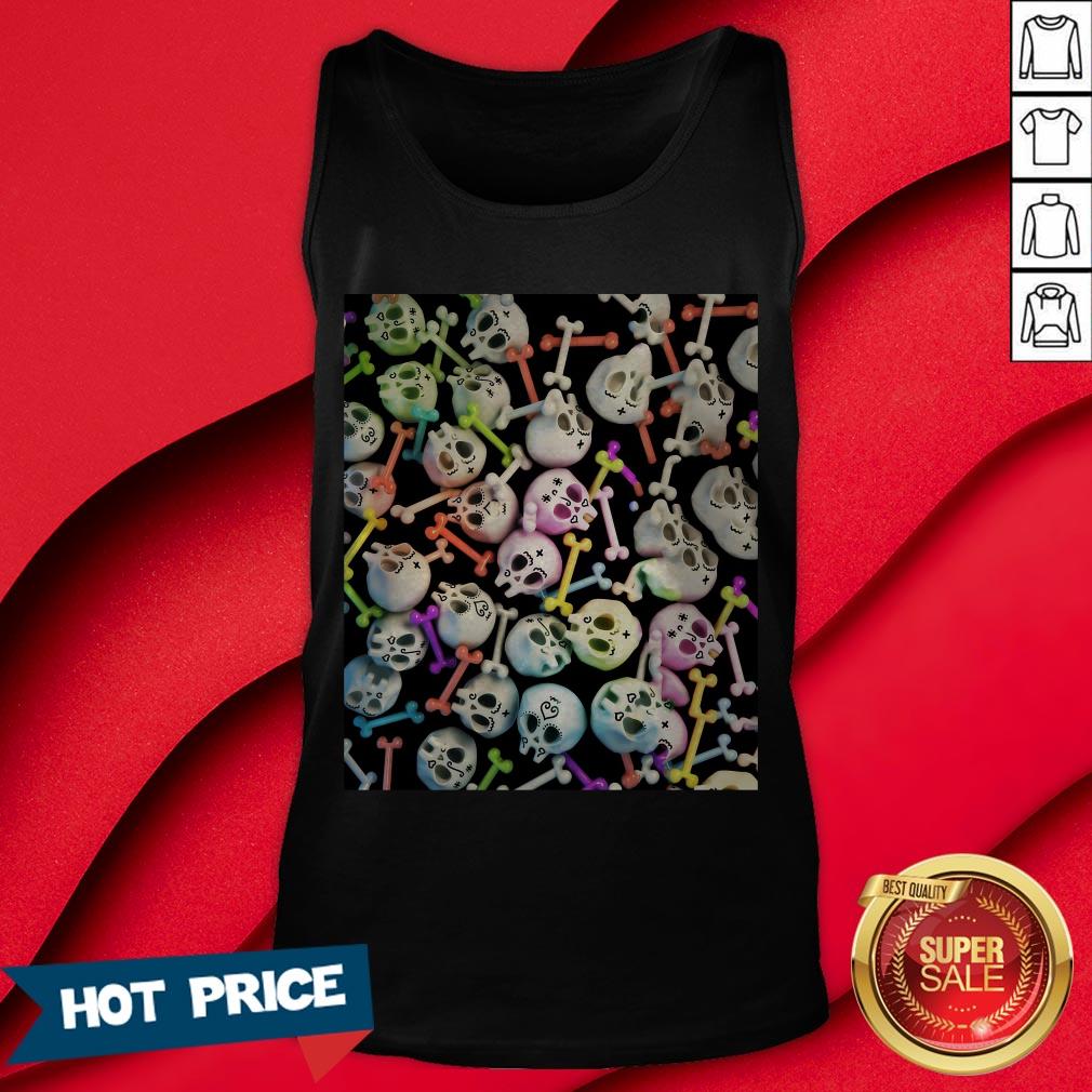Skulls Cute Girly Color Skeleton Day Of Dead Shirt
