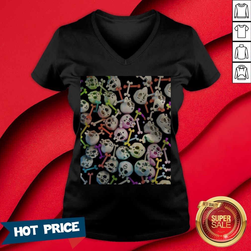 Skulls Cute Girly Color Skeleton Day Of Dead Shirt