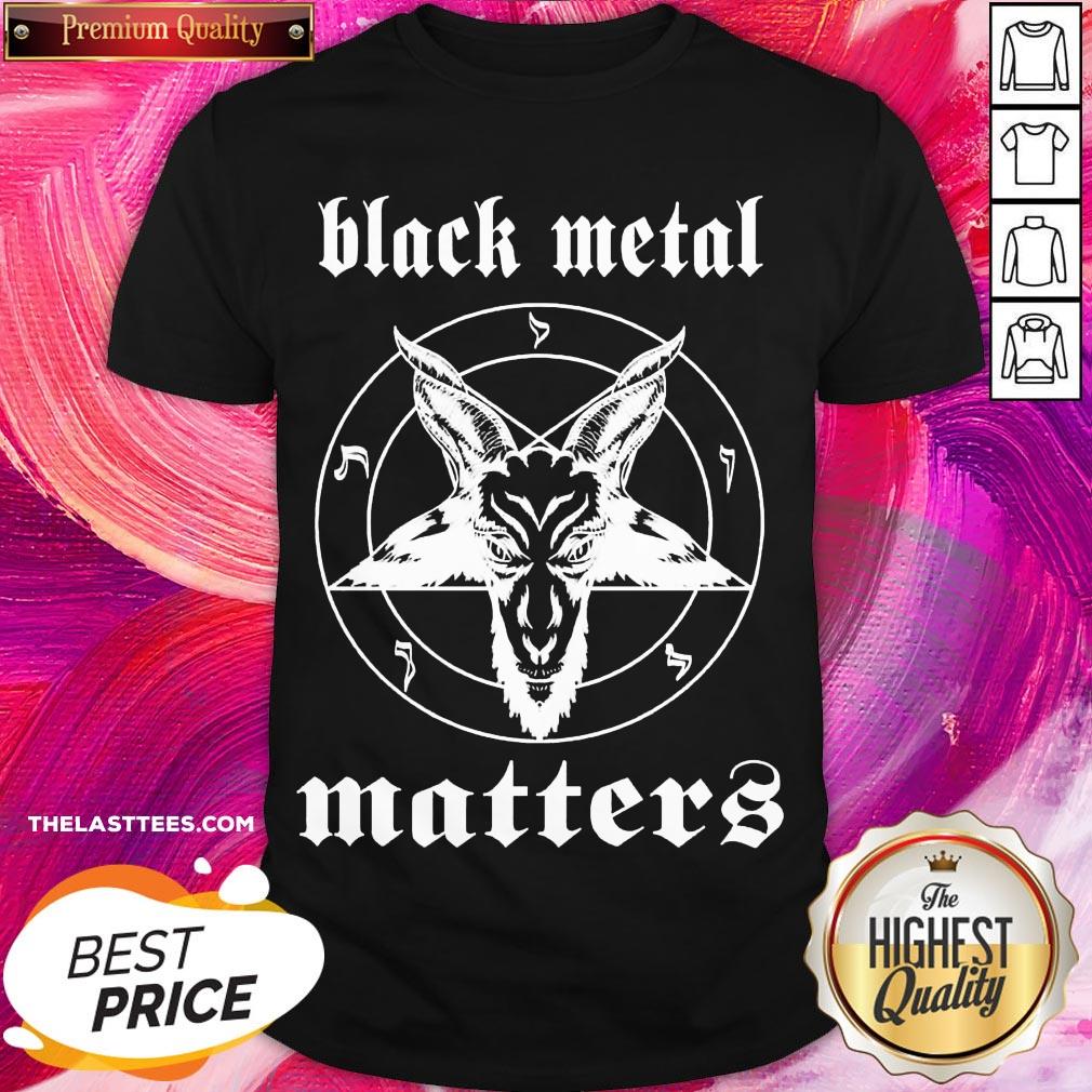 So Cute Goat Black Metal Matters Shirt