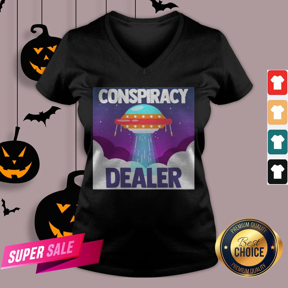 Spaceship UFO Flying Saucers Conspiracy Dealer Fun Gift Shirt