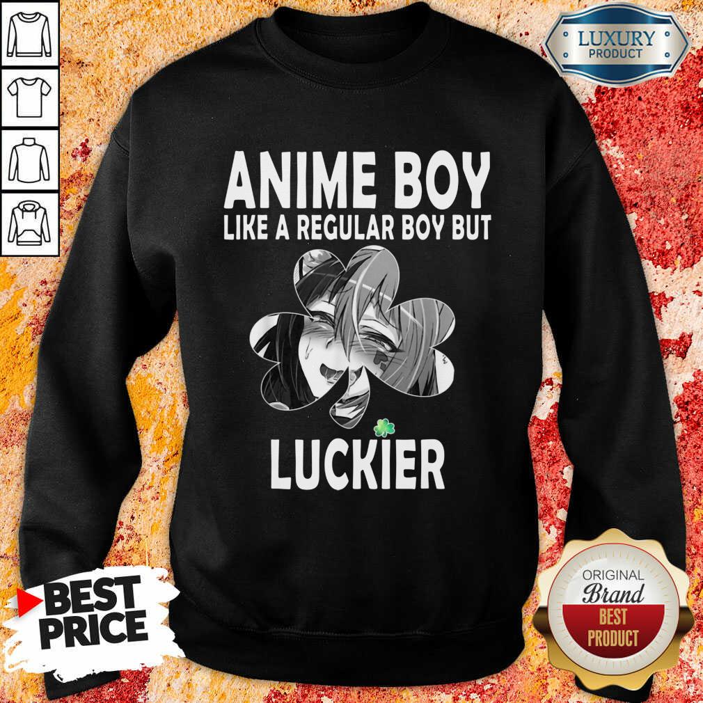 St Patricks Day Anime Boy 7 Shamrock Aesthetic Shirt