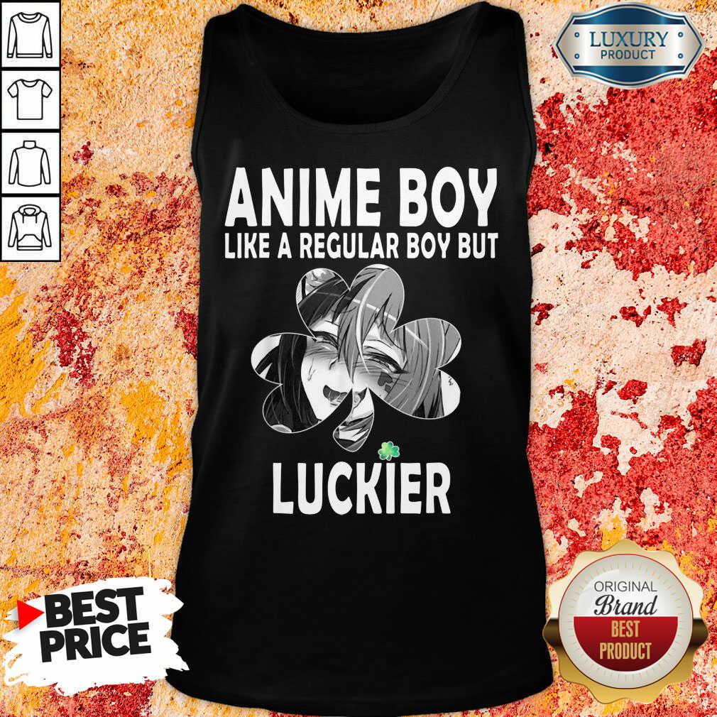 St Patricks Day Anime Boy 7 Shamrock Aesthetic Shirt