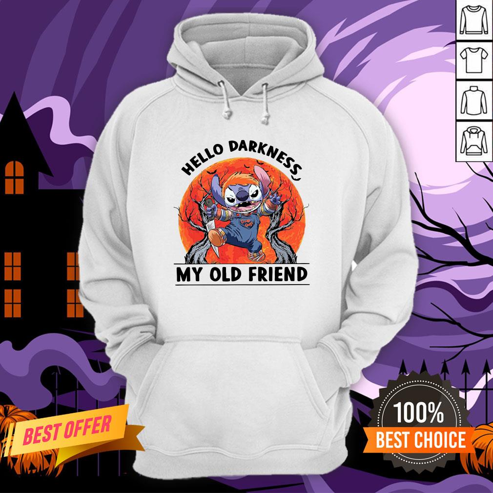 Stitch Hello Darkness My Old Friends Moon Shirt