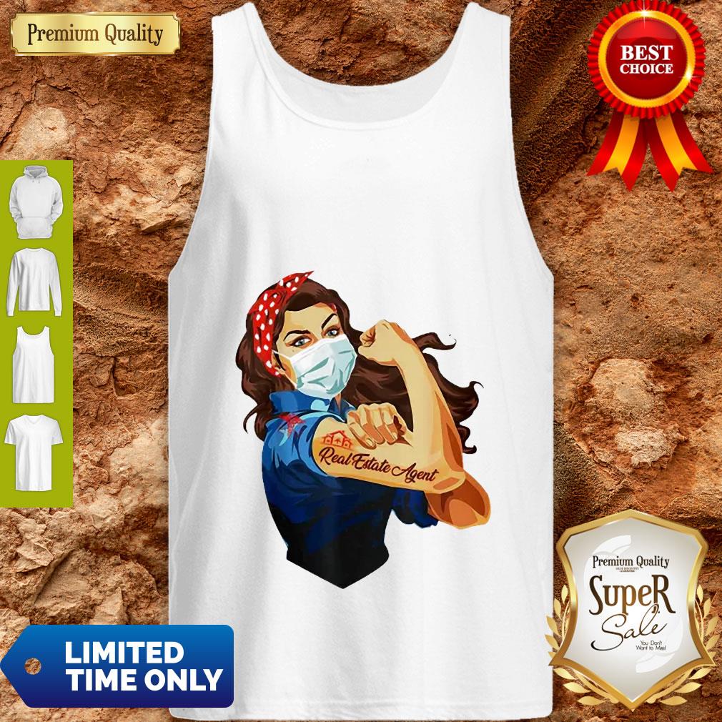 Strong Woman Mask Real Estate Agent Coronavirus Shirt