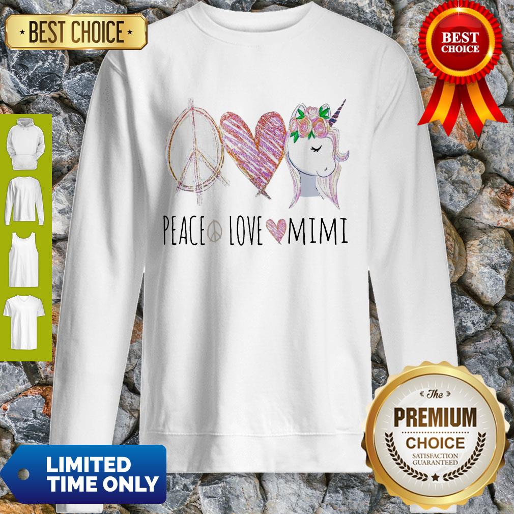 Official Peace Love Mimi Unicorn Shirt