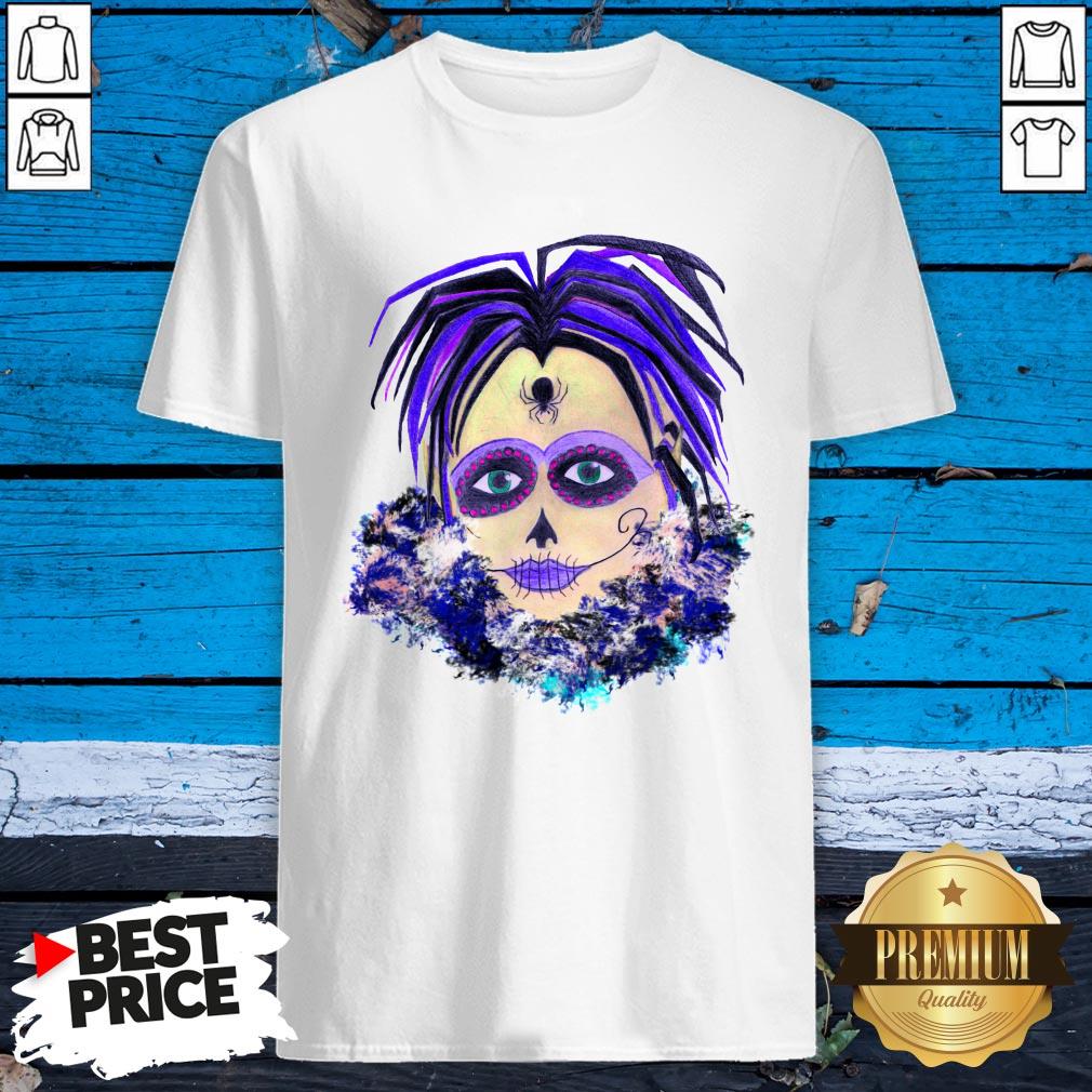 Sugar Skul Girl Spider Dia De Muertos Day Of Dead Shirt