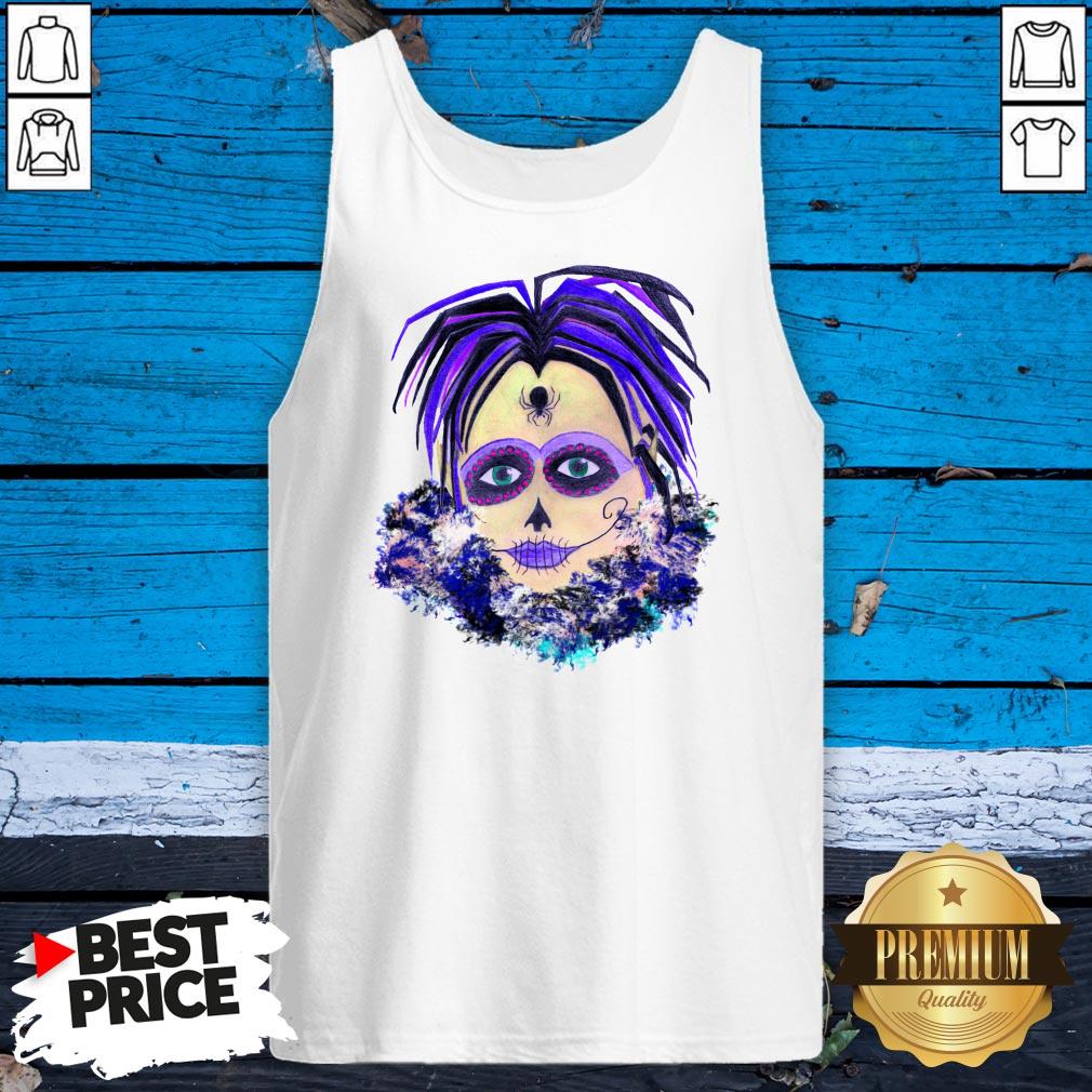 Sugar Skul Girl Spider Dia De Muertos Day Of Dead Shirt
