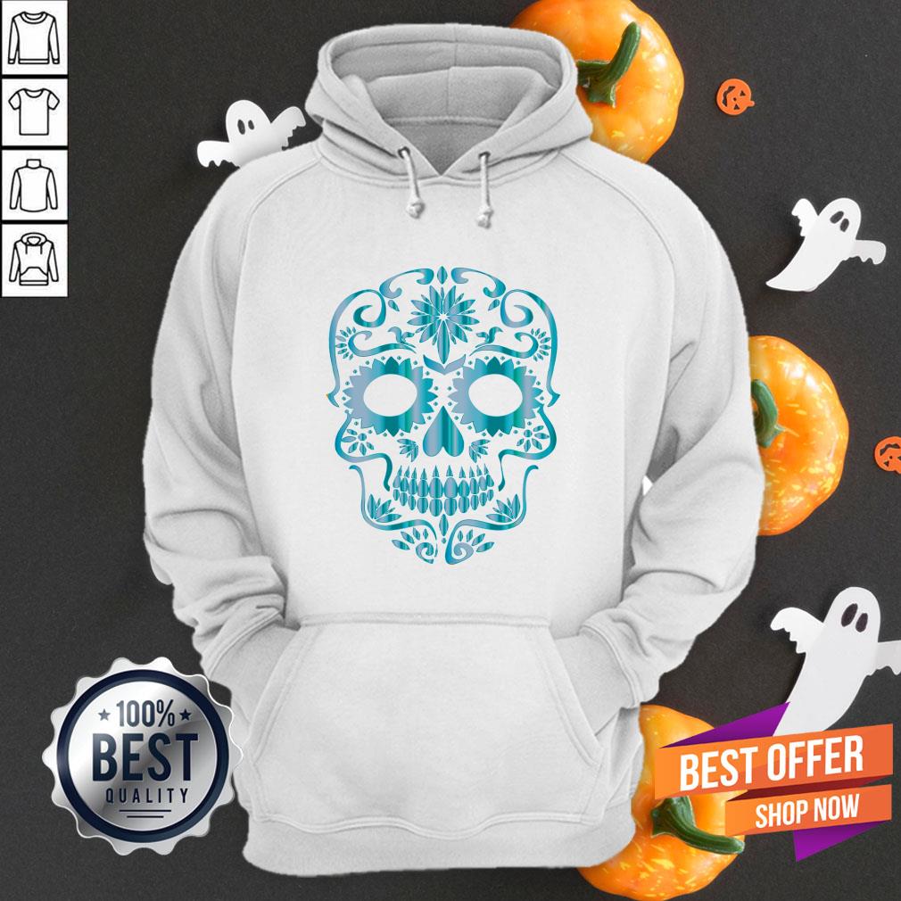 Sugar Skull Blues Day Of The Dead Muertos Shirt