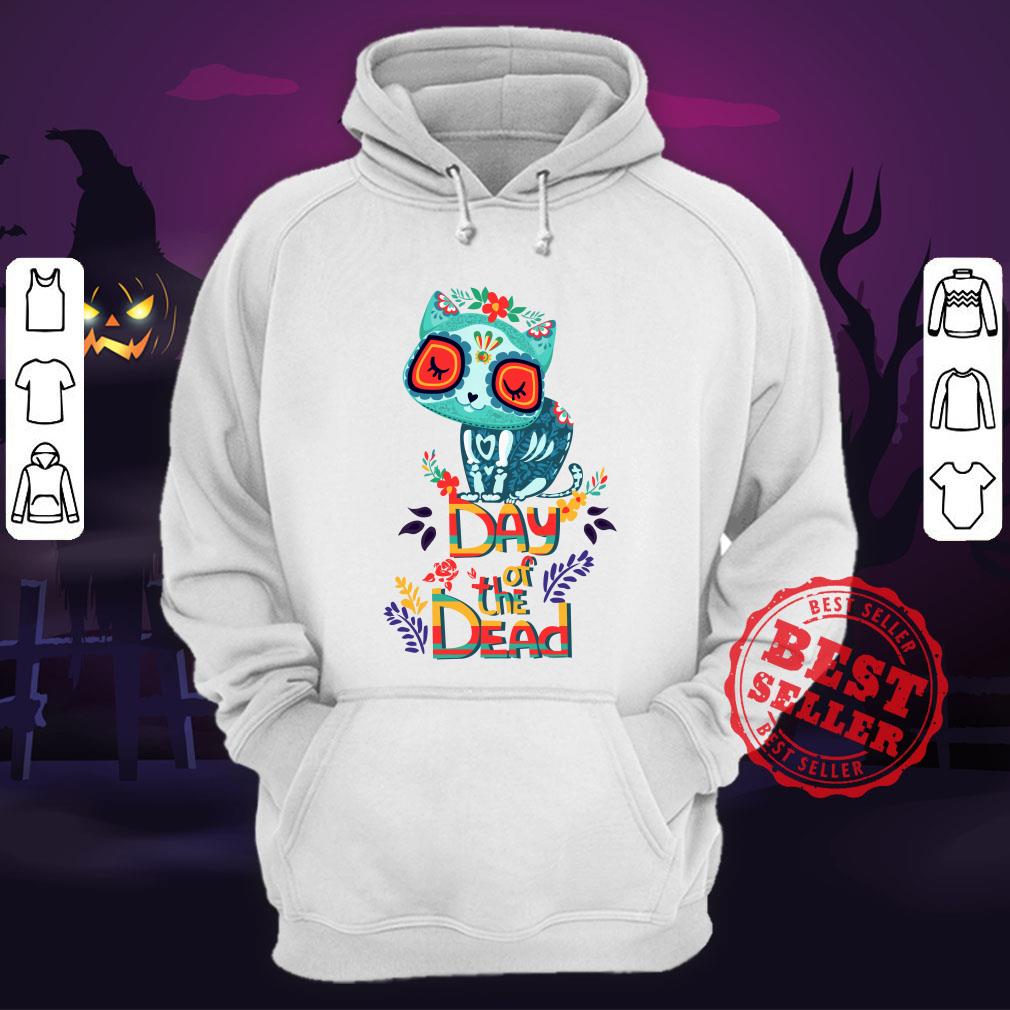 Sugar Skull Cat Day Of The Dead Shirt