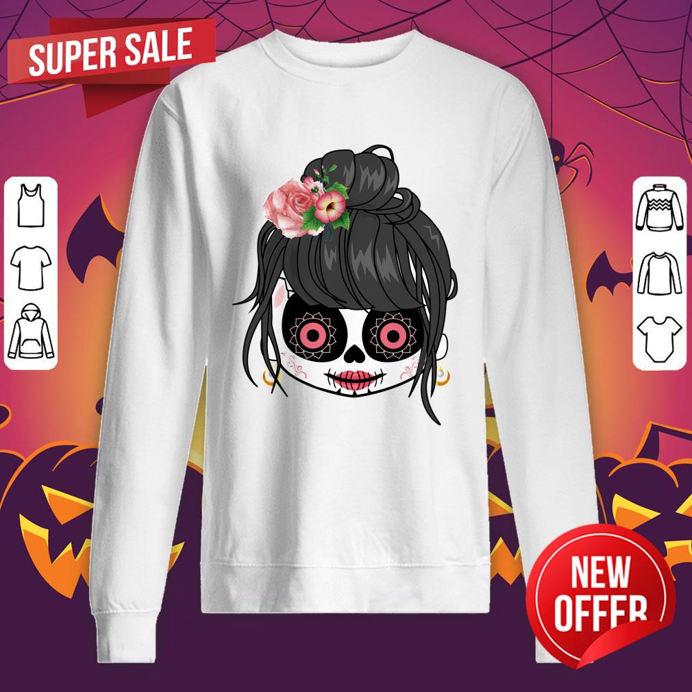 Sugar Skull Cute Girl Day Of The Dead Shirt