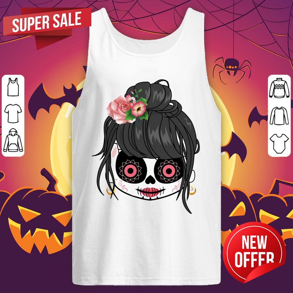 Sugar Skull Cute Girl Day Of The Dead Shirt