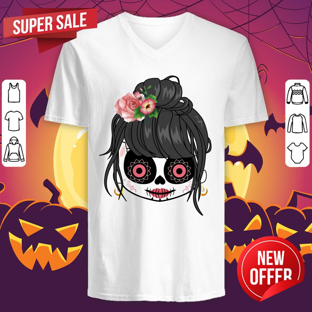 Sugar Skull Cute Girl Day Of The Dead Shirt