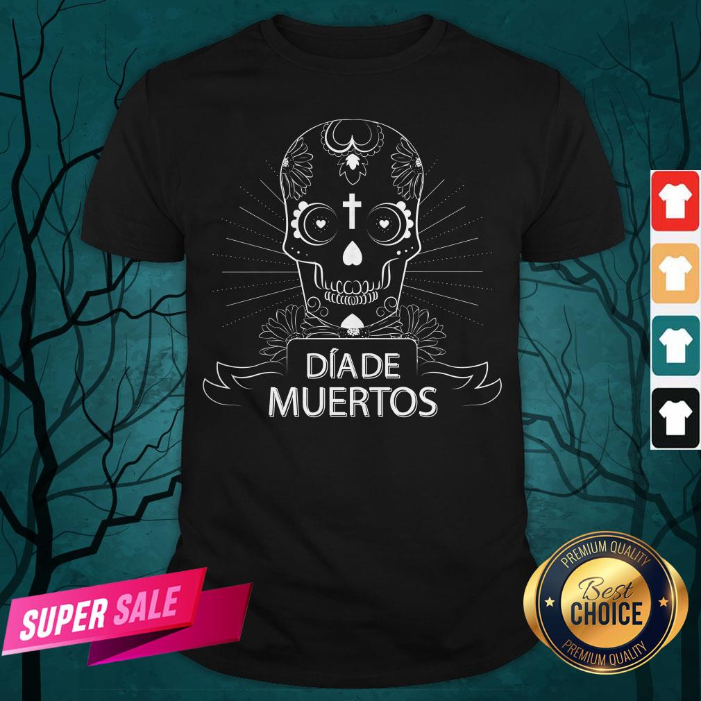 Sugar Skull Simple Dia De Muertos Vintage Shirt