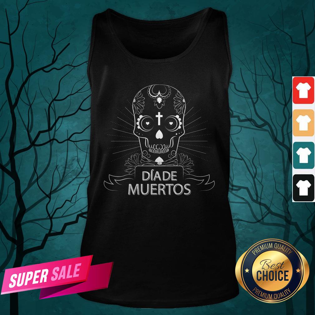 Sugar Skull Simple Dia De Muertos Vintage Shirt
