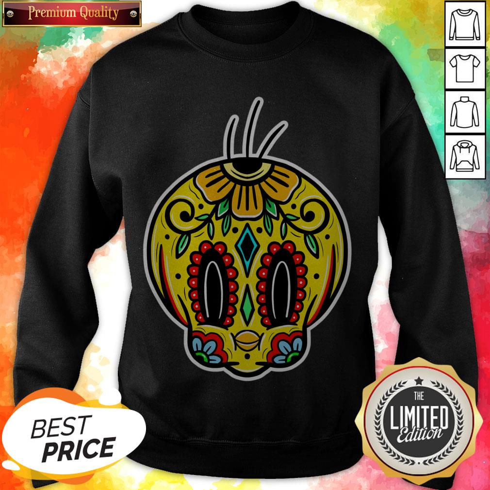 Sugar Skull Tweety Day Of The Dead Muertos Shirt