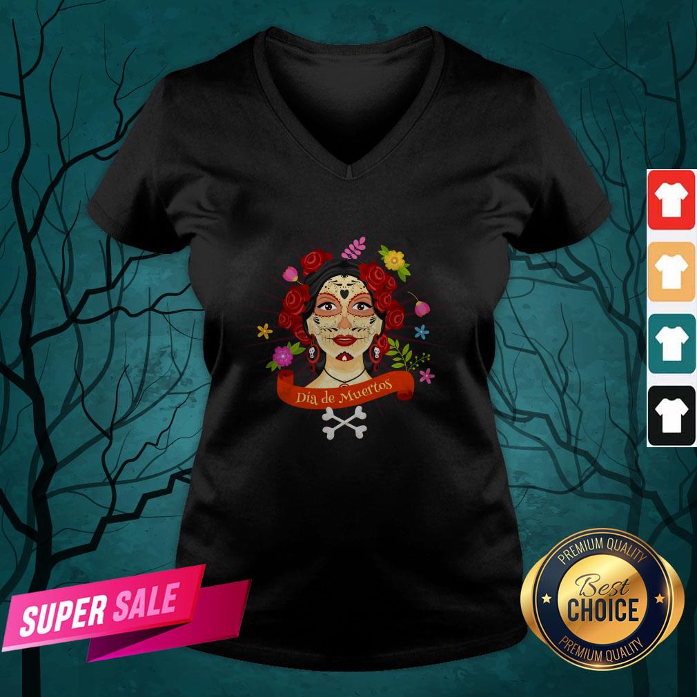 Sugar Skull Woman Dia De Muertos Day Of The Dead Shirt