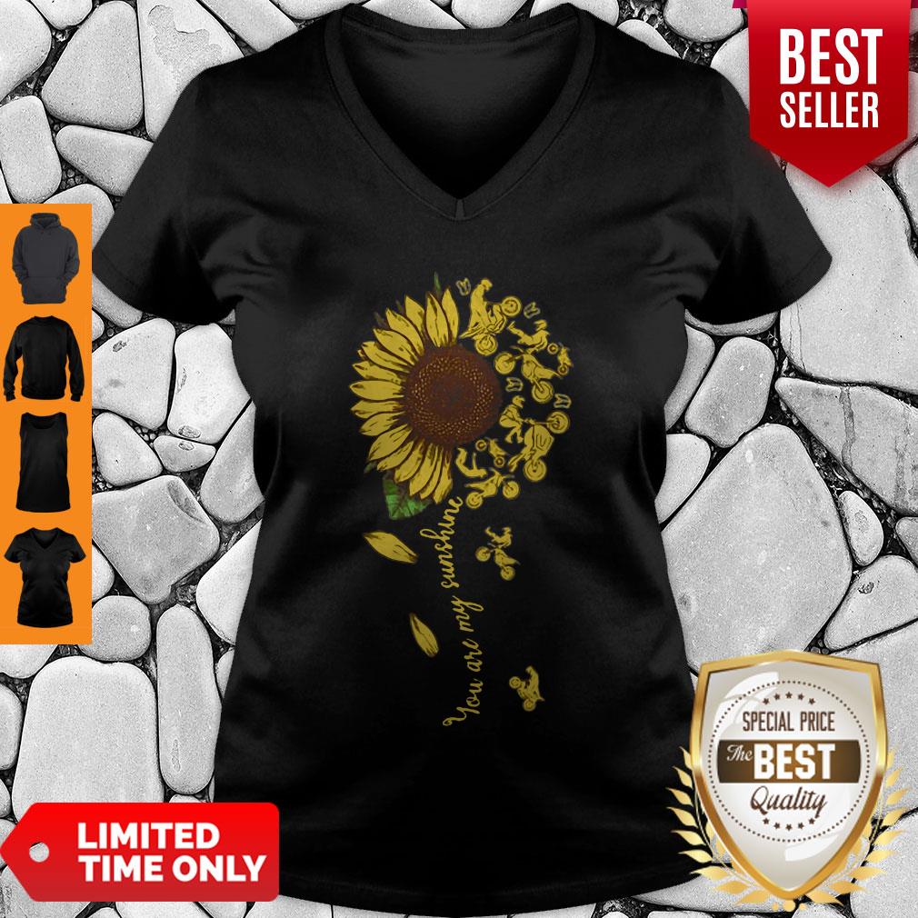 Sunflowers Biker Motorcycle You Are My Sunshine Shirt