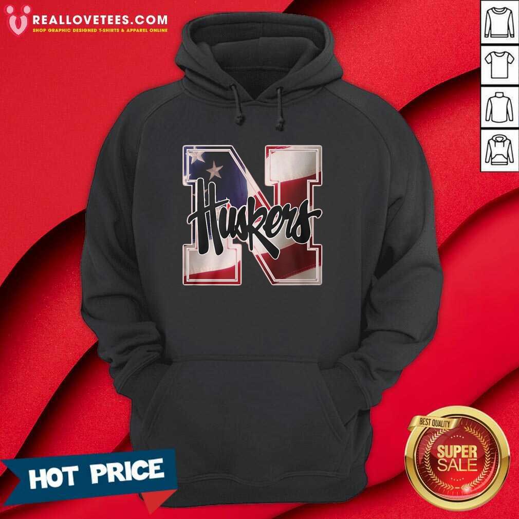 Super Nice Nebraska Cornhuskers American Flag Shirt