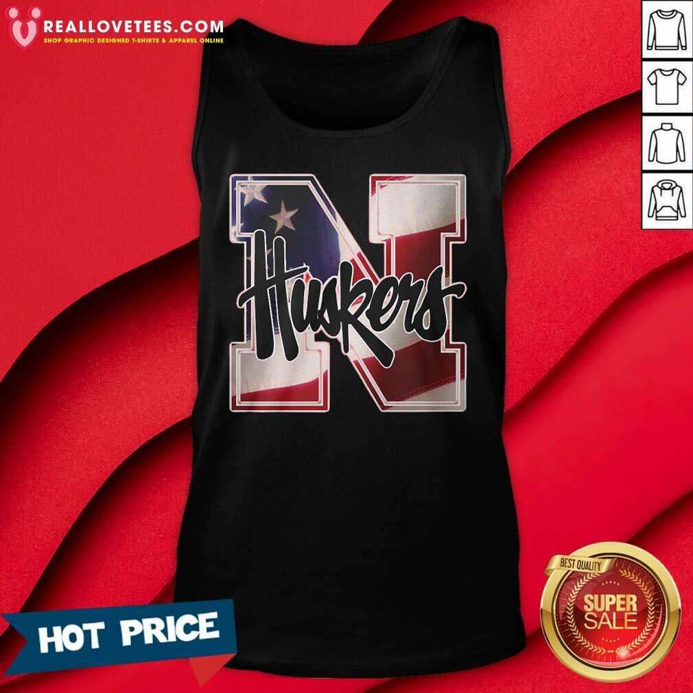 Super Nice Nebraska Cornhuskers American Flag Shirt