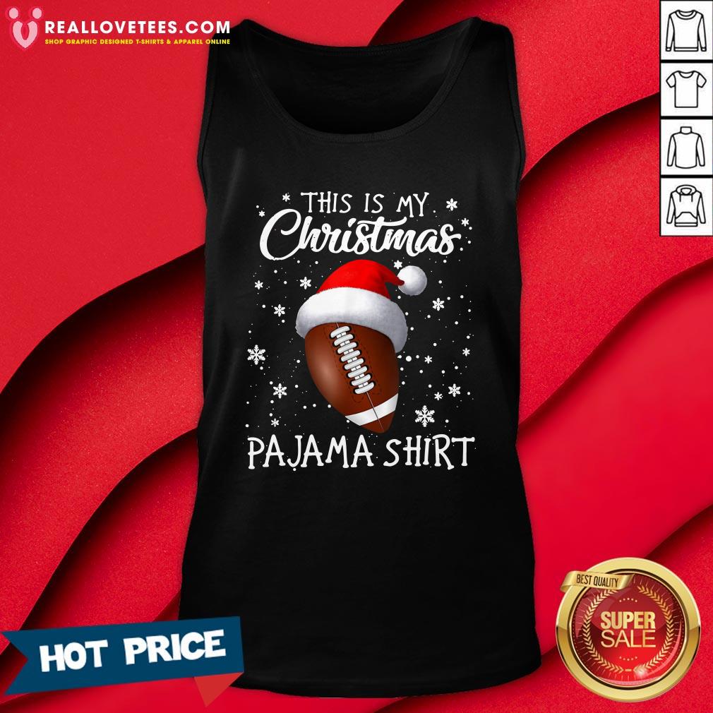Super This Is My Christmas Football Pajama Shirt