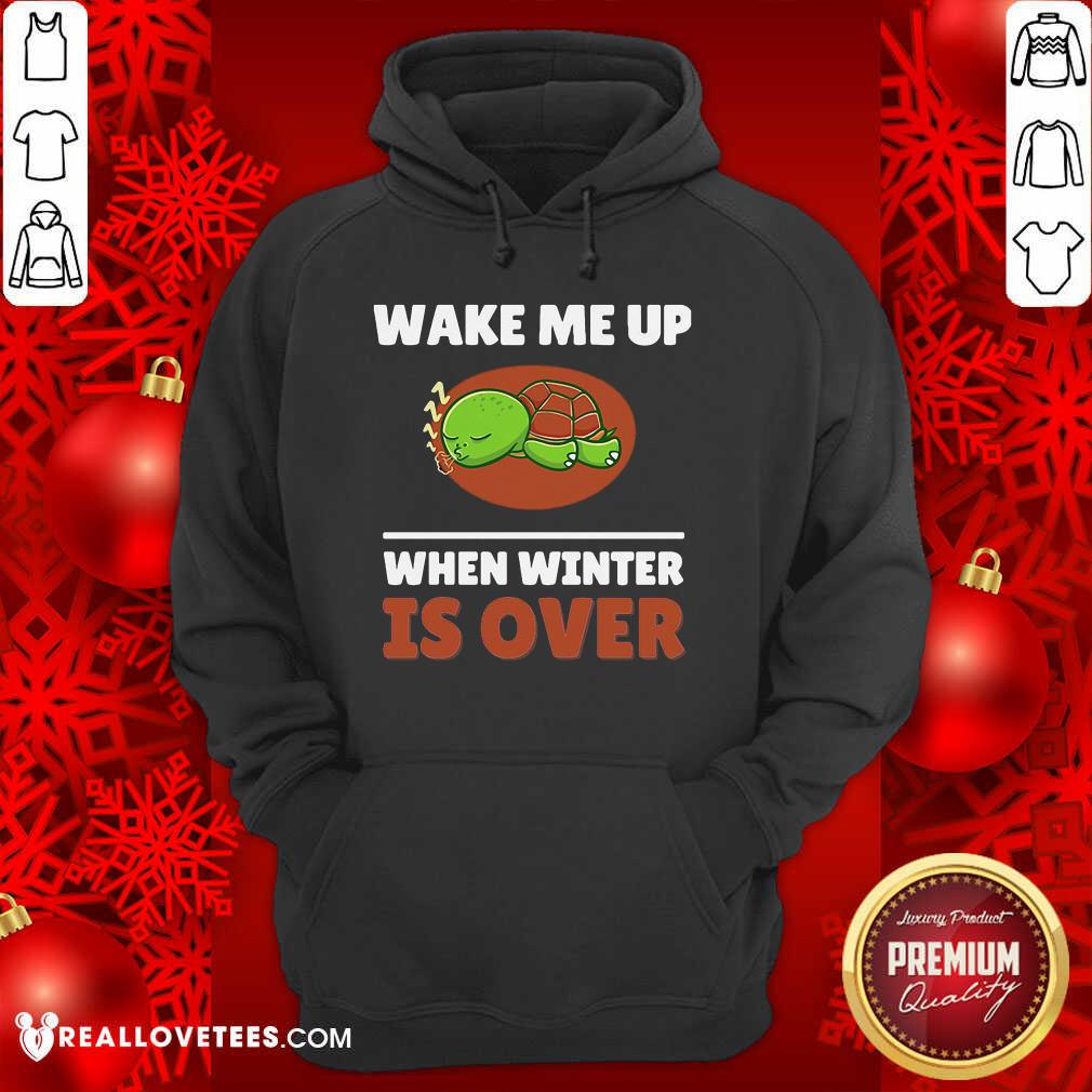 Super Turtle Wake Me Up When Winter Is Over Shirt