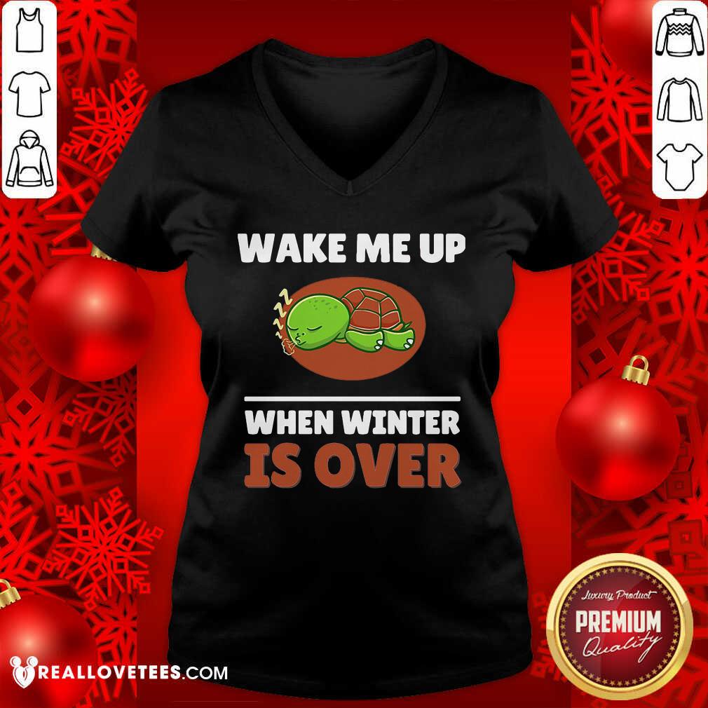 Super Turtle Wake Me Up When Winter Is Over Shirt