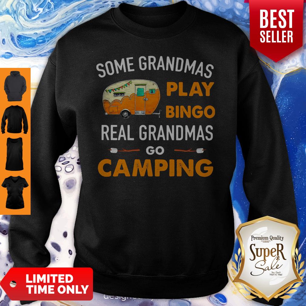 Top Some Grandmas Play Bingo Real Grandmas Go Camping Toilet Paper Shirt