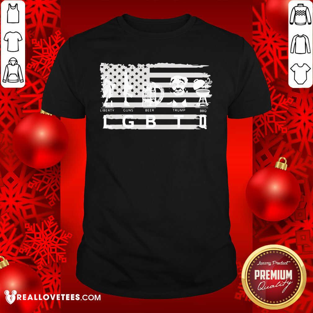 Sweet Liberty Guns Beer Trump BBQ Shirt